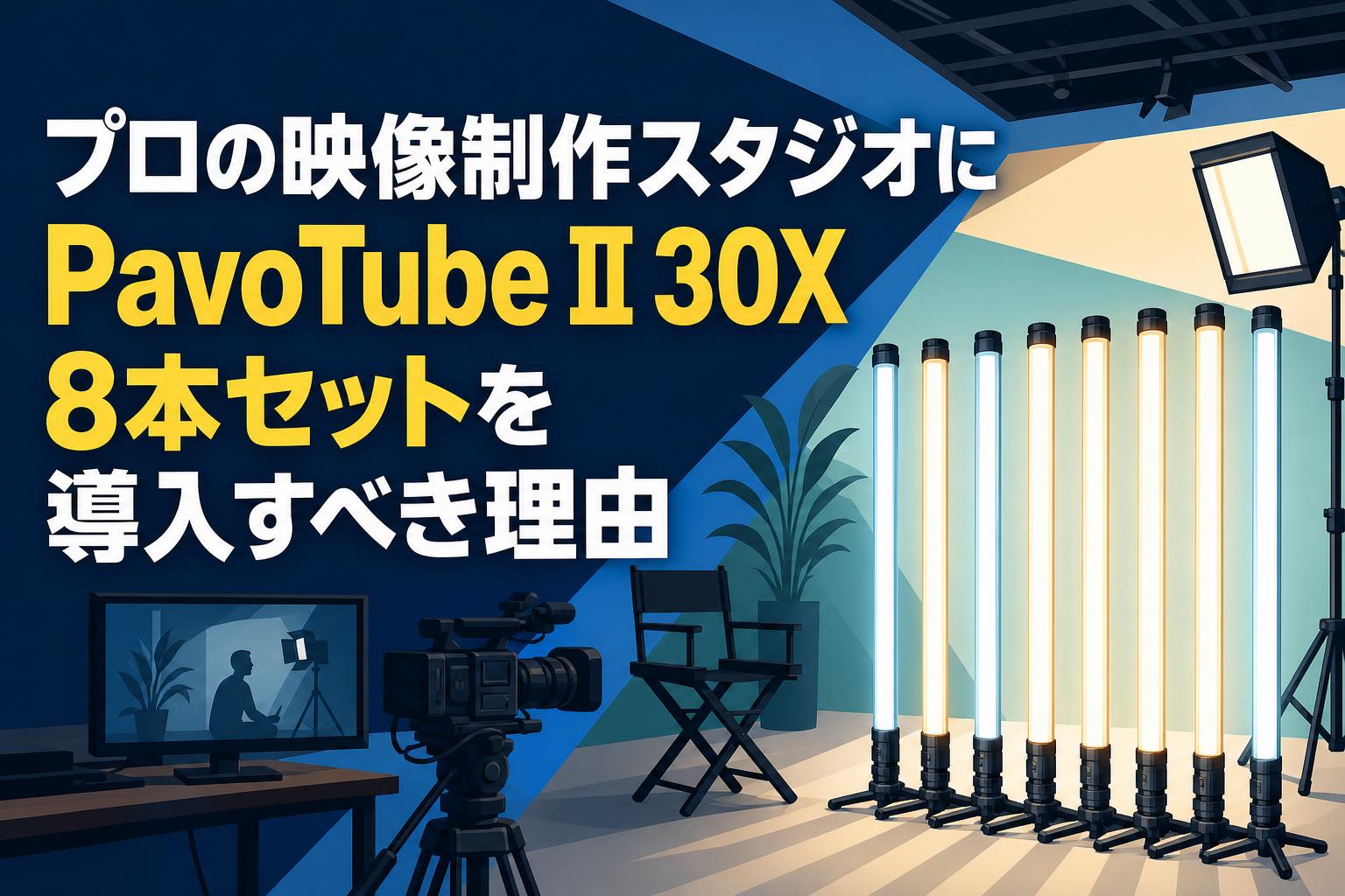 プロの映像制作スタジオにPavoTube II 30X 8本セットを導入すべき理由