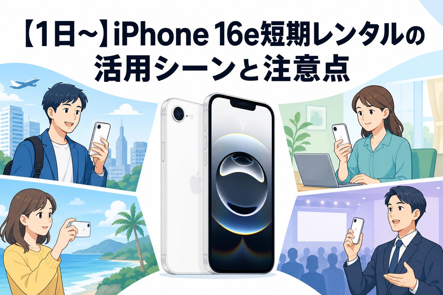 【1日〜】iPhone 16e短期レンタルの活用シーンと注意点