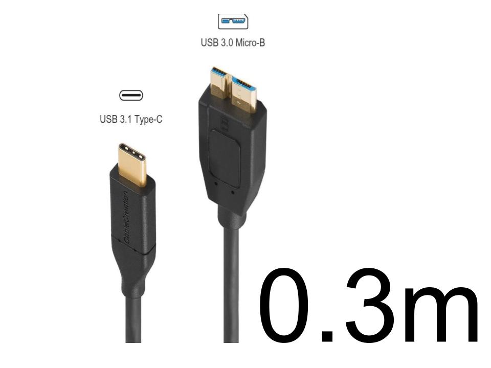 USB C to Micro USB B 3.0 変換ケーブル(Gen2/ 10Gbps) 0.3m | パンダスタジオ・レンタル公式サイト