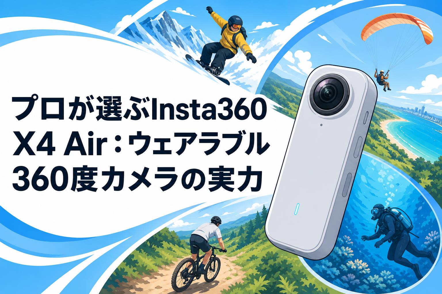 プロが選ぶInsta360 X4 Air：ウェアラブル360度カメラの実力