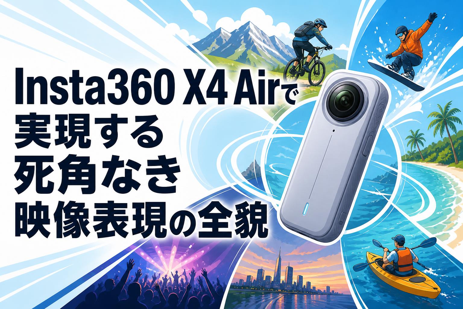 Insta360 X4 Airで実現する死角なき映像表現の全貌