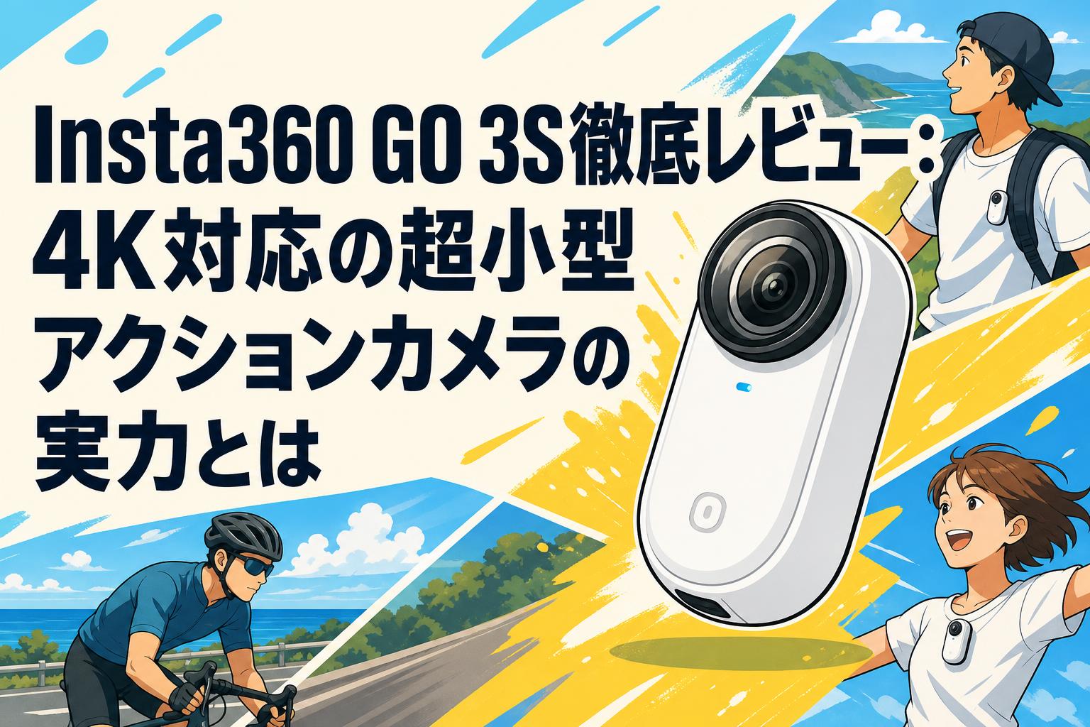 Insta360 GO 3S徹底レビュー：4K対応の超小型アクションカメラの実力とは