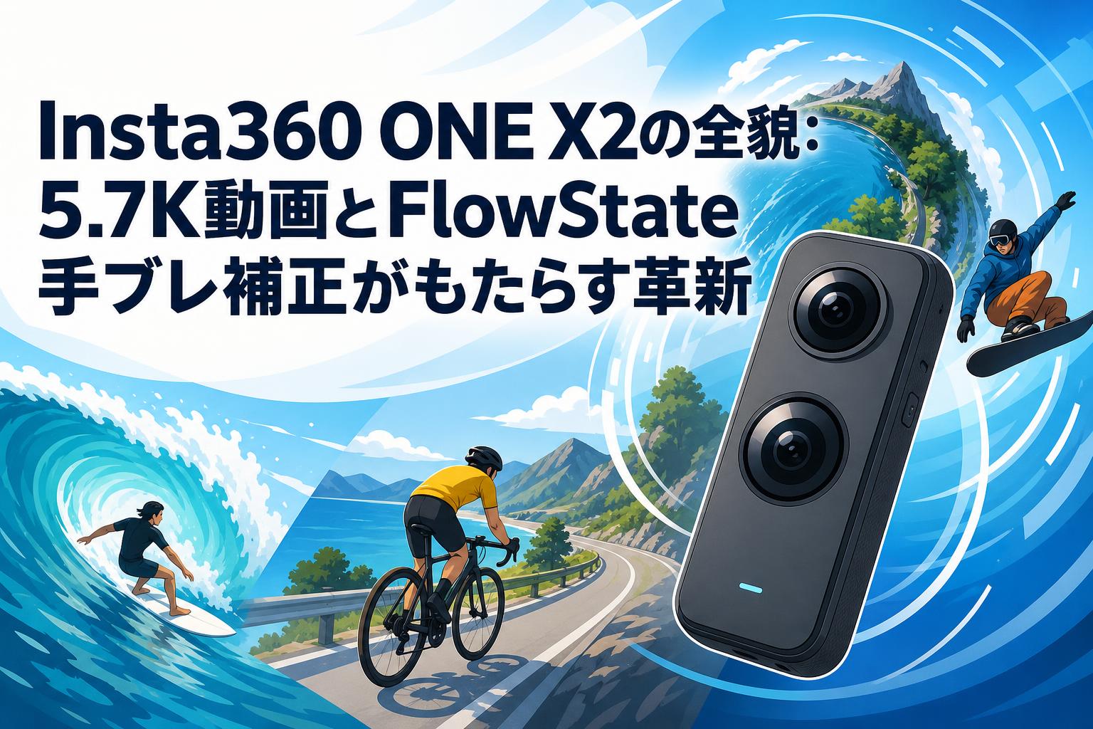 Insta360 ONE X2の全貌：5.7K動画とFlowState手ブレ補正がもたらす革新