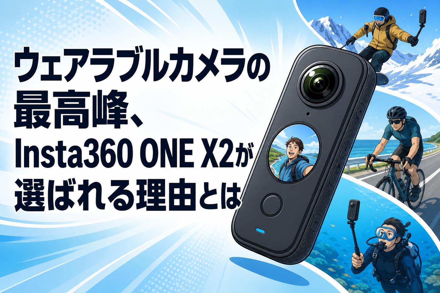ウェアラブルカメラの最高峰、Insta360 ONE X2が選ばれる理由とは