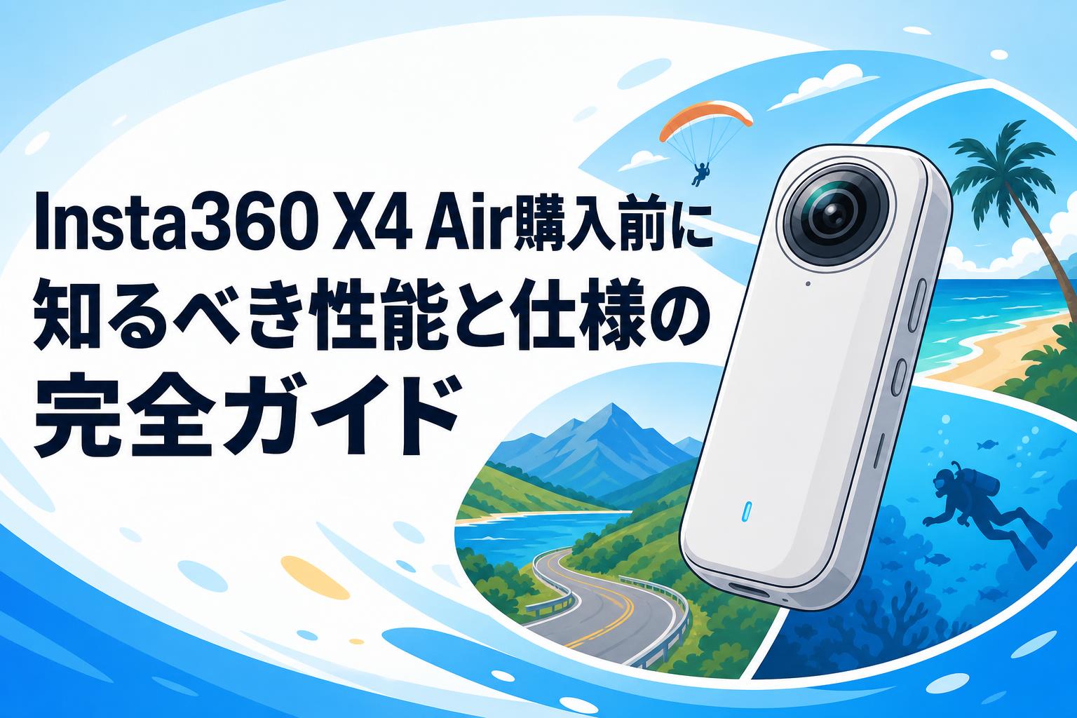 Insta360 X4 Air購入前に知るべき性能と仕様の完全ガイド