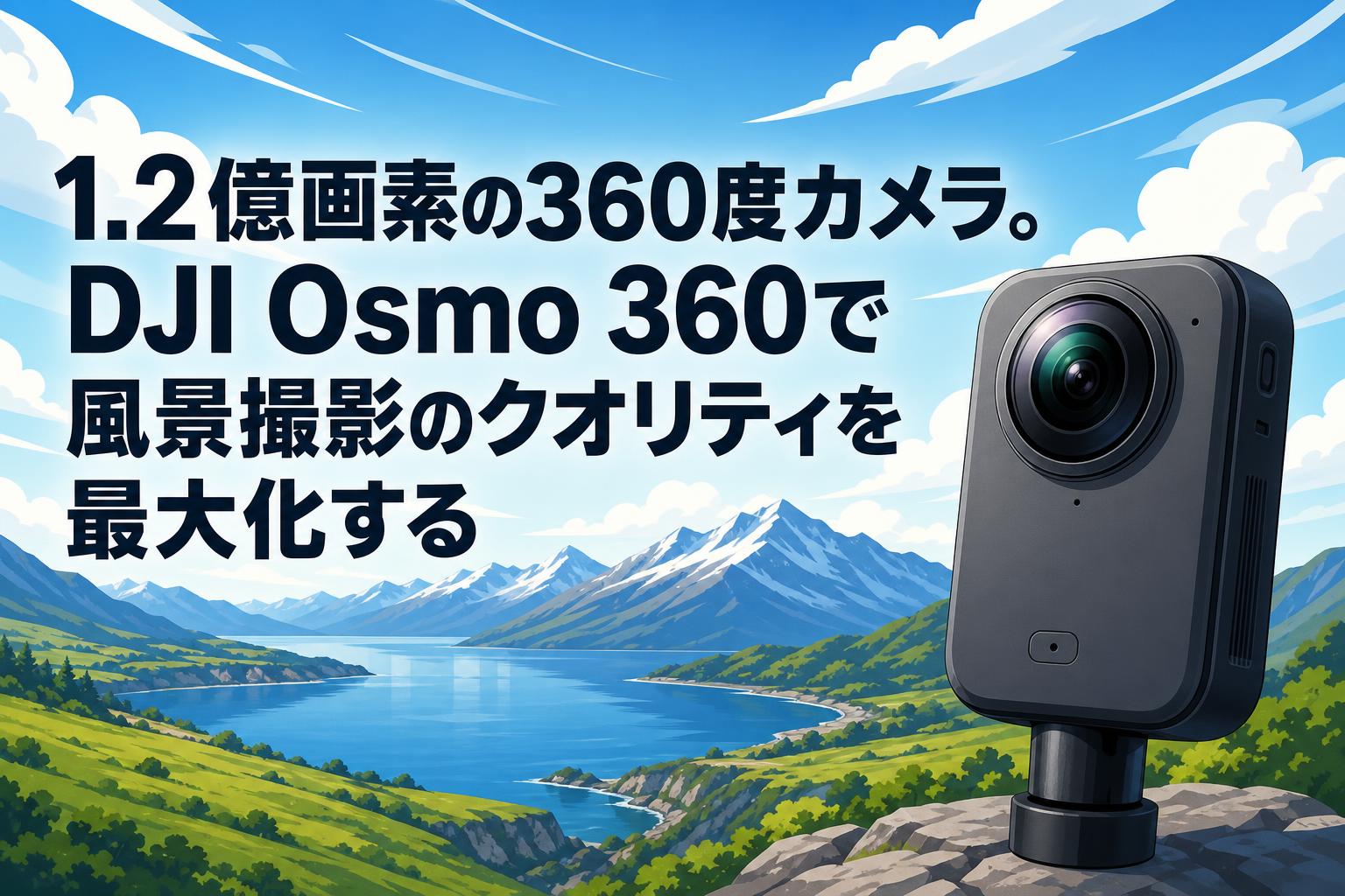 1.2億画素の360度カメラ。DJI Osmo 360で風景撮影のクオリティを最大化する