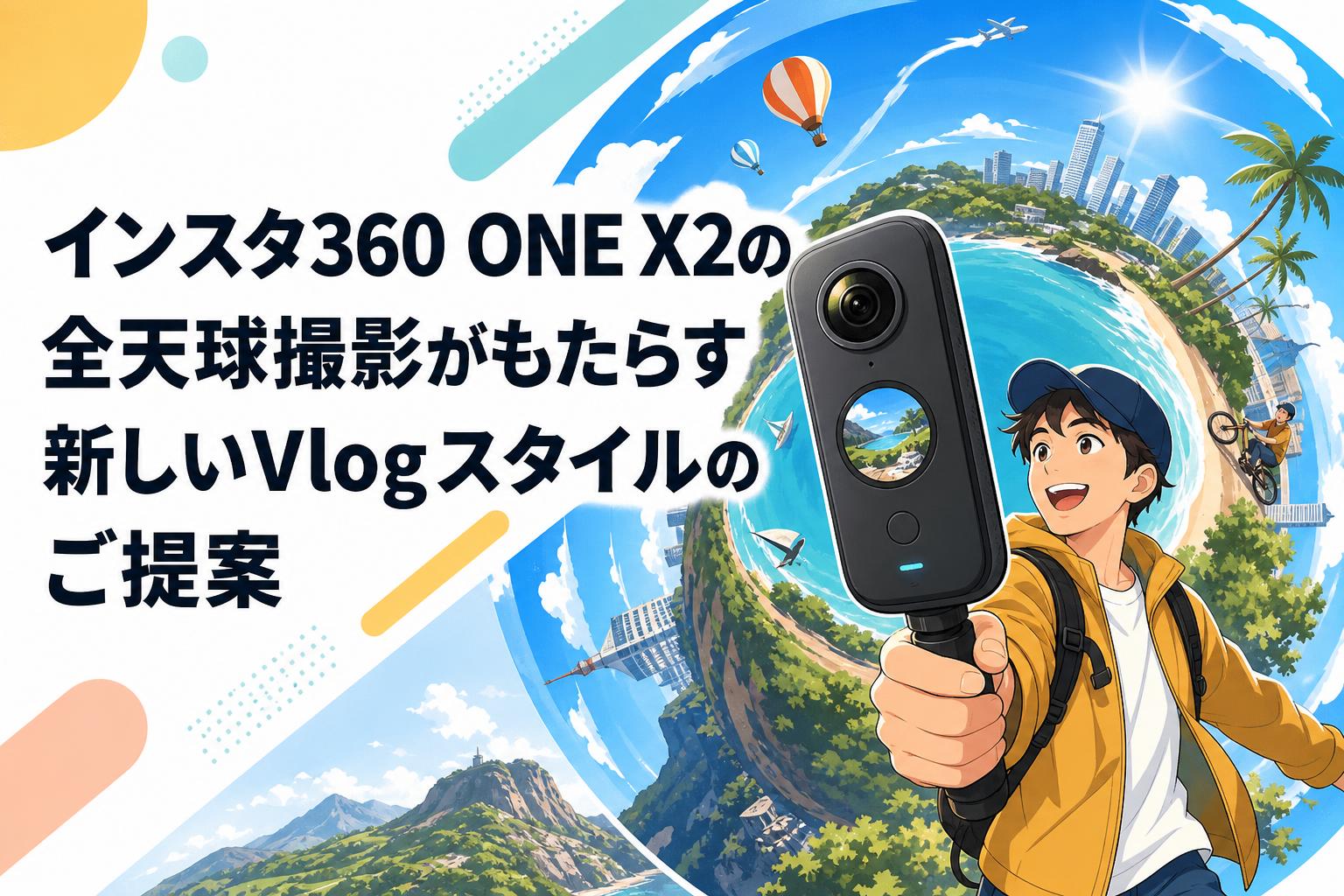 インスタ360 ONE X2の全天球撮影がもたらす新しいVlogスタイルのご提案