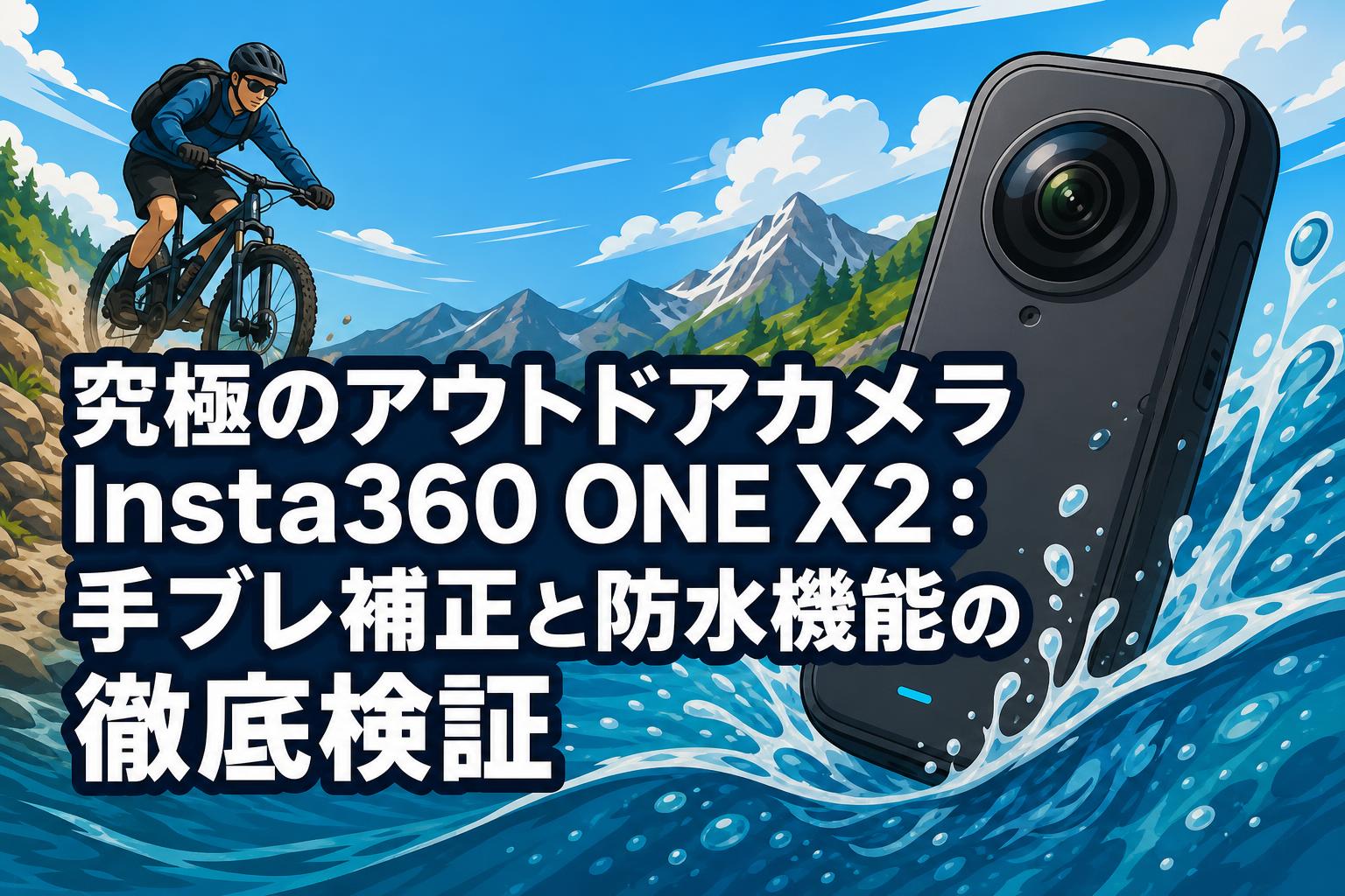 究極のアウトドアカメラInsta360 ONE X2：手ブレ補正と防水機能の徹底検証