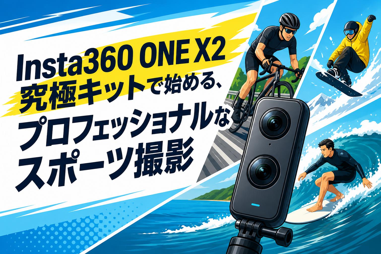 Insta360 ONE X2究極キットで始める、プロフェッショナルなスポーツ撮影