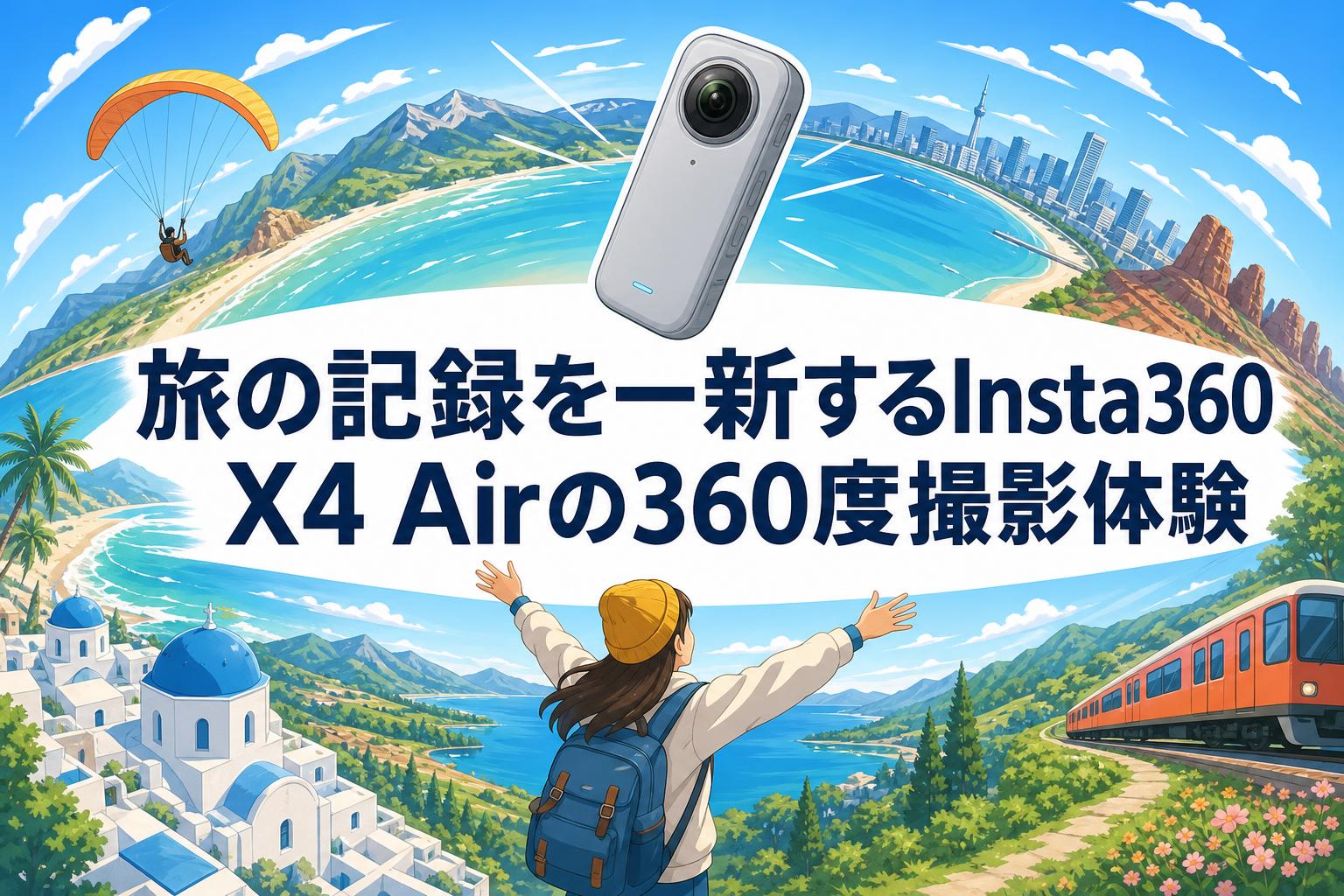 旅の記録を一新するInsta360 X4 Airの360度撮影体験