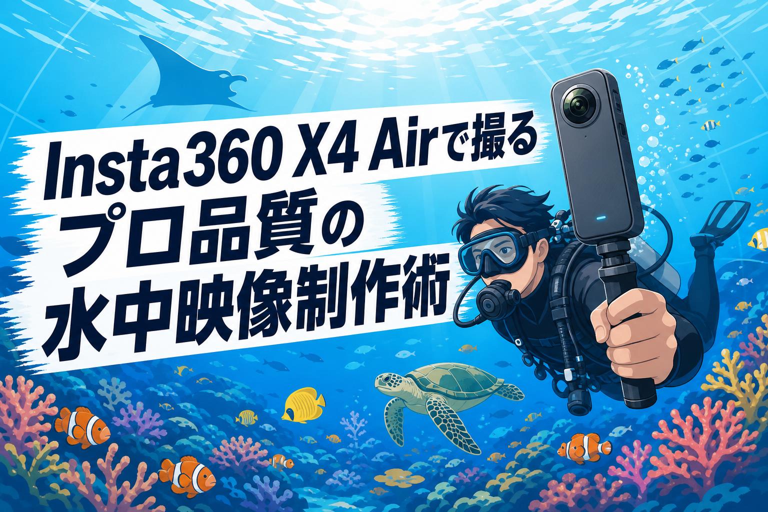 Insta360 X4 Airで撮るプロ品質の水中映像制作術