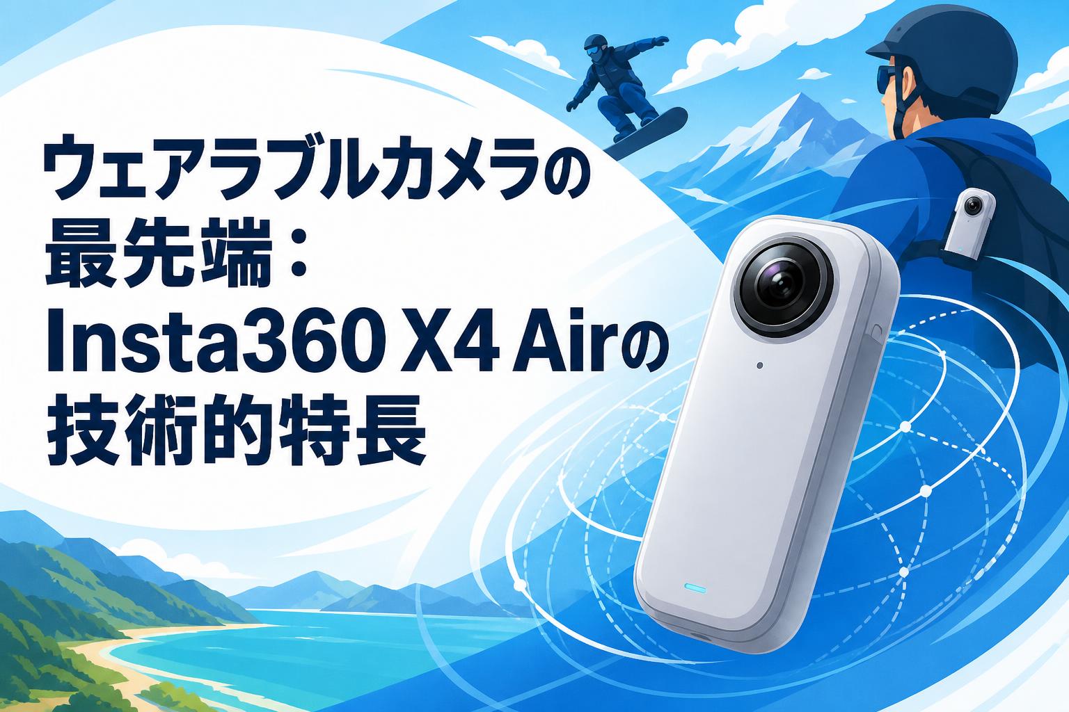ウェアラブルカメラの最先端：Insta360 X4 Airの技術的特長