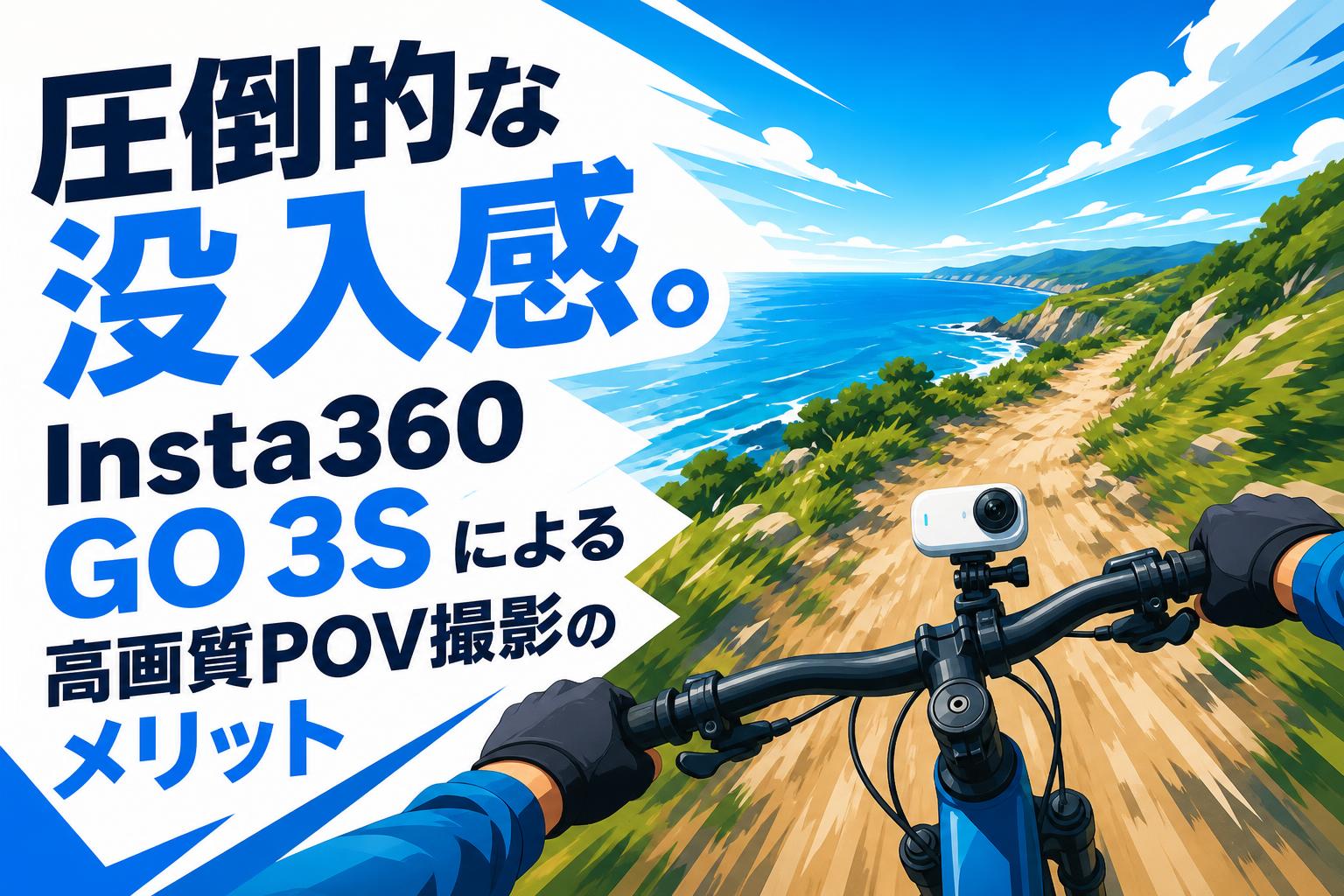 圧倒的な没入感。Insta360 GO 3Sによる高画質POV撮影のメリット