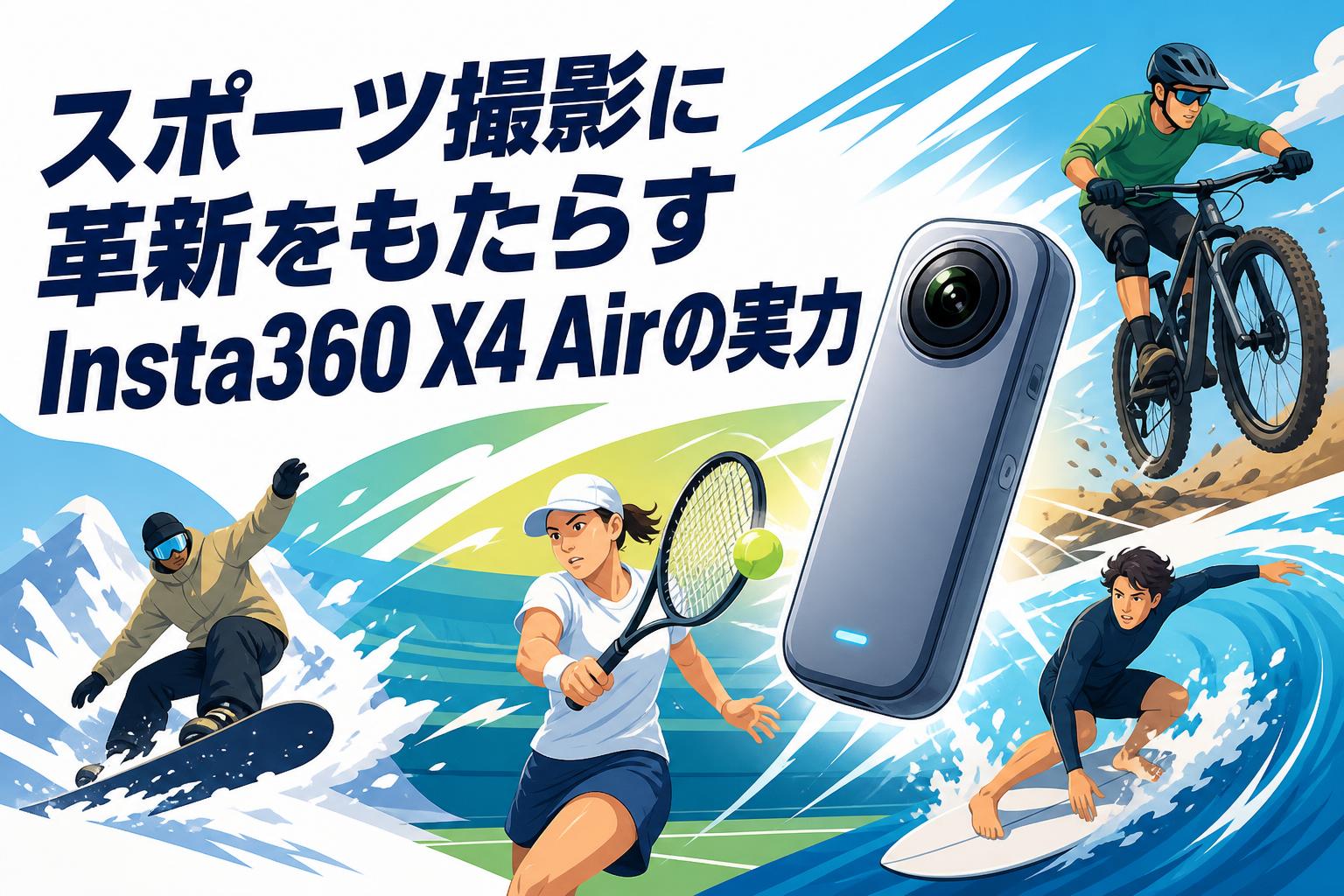 スポーツ撮影に革新をもたらすInsta360 X4 Airの実力