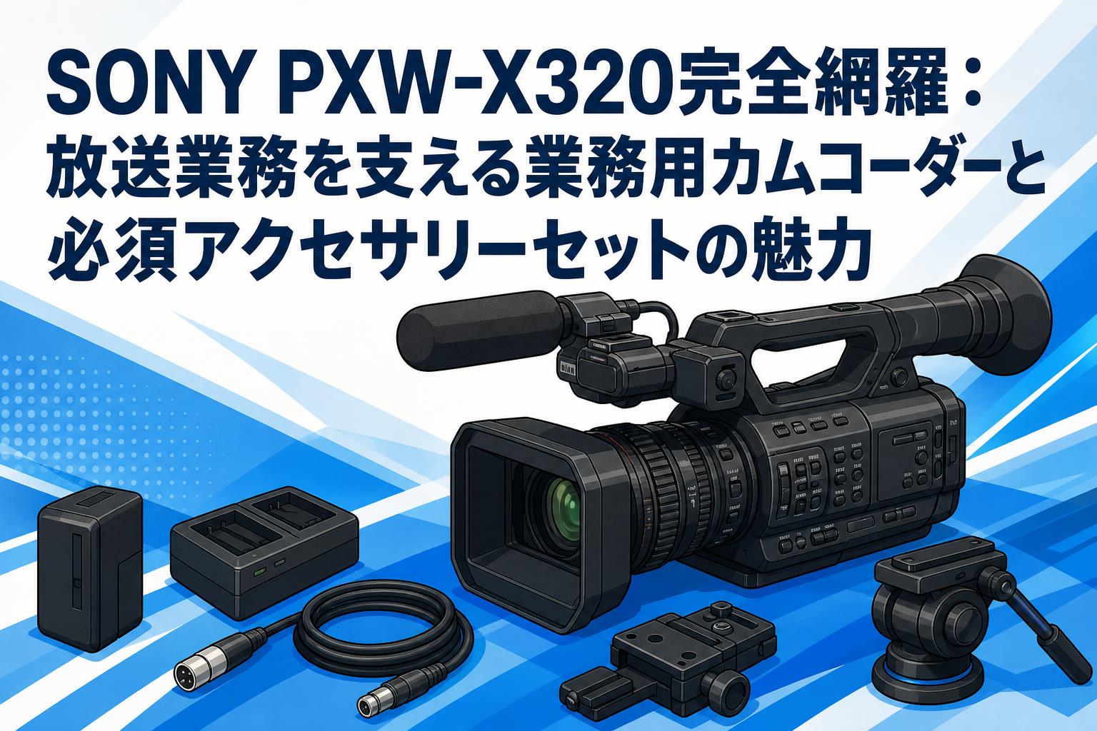 SONY PXW-X320完全網羅：放送業務を支える業務用カムコーダーと必須アクセサリーセットの魅力