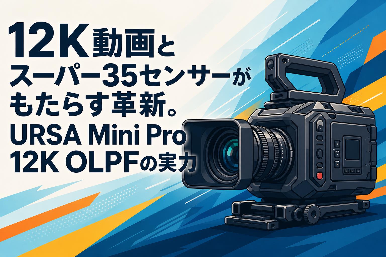 12K動画とスーパー35センサーがもたらす革新。URSA Mini Pro 12K OLPFの実力