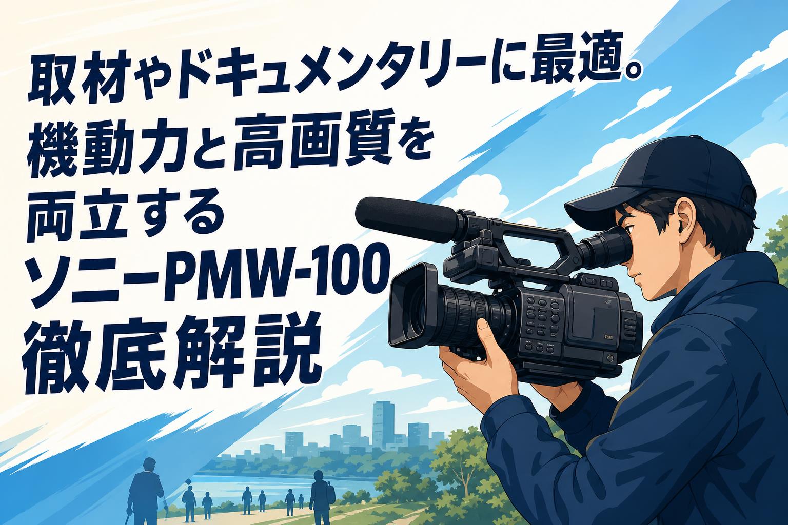 取材やドキュメンタリーに最適。機動力と高画質を両立するソニーPMW-100徹底解説