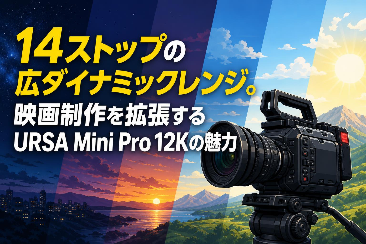 14ストップの広ダイナミックレンジ。映画制作を拡張するURSA Mini Pro 12Kの魅力