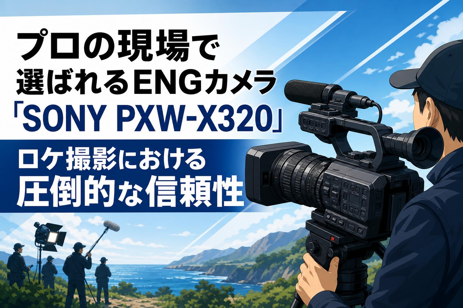 プロの現場で選ばれるENGカメラ「SONY PXW-X320」ロケ撮影における圧倒的な信頼性