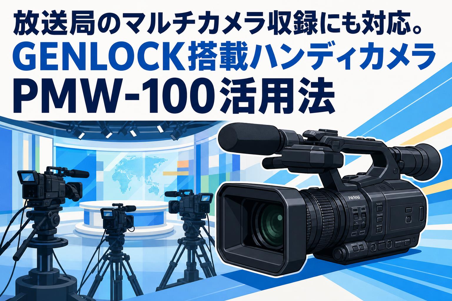 放送局のマルチカメラ収録にも対応。GENLOCK搭載ハンディカメラPMW-100活用法