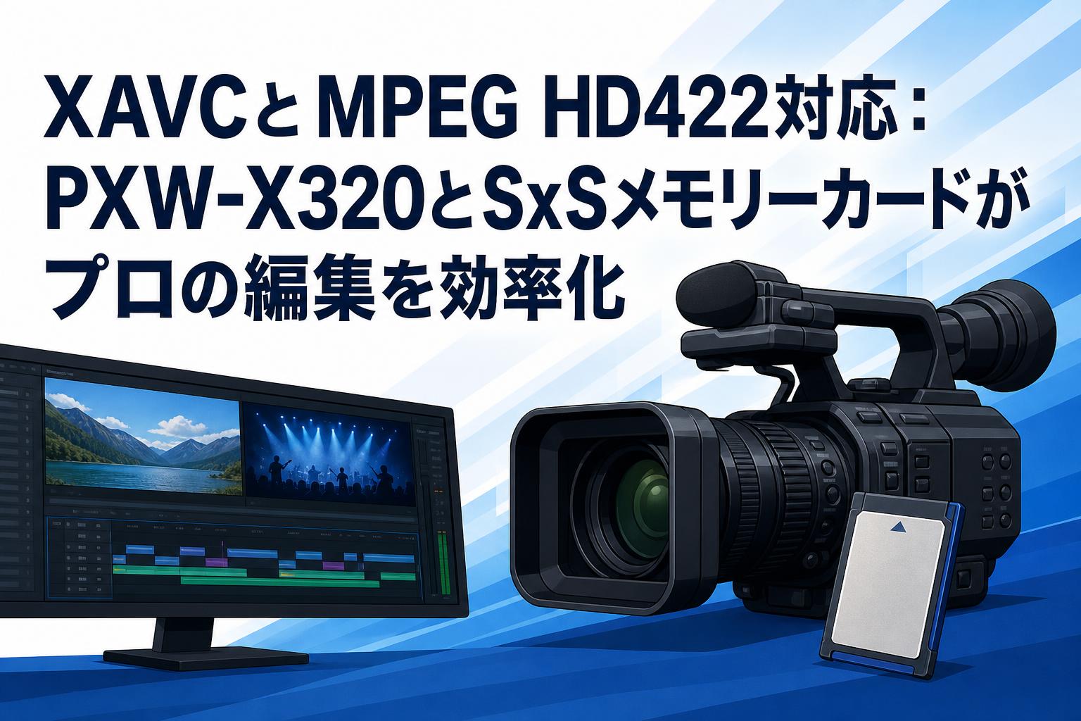 XAVCとMPEG HD422対応：PXW-X320とSxSメモリーカードがプロの編集を効率化