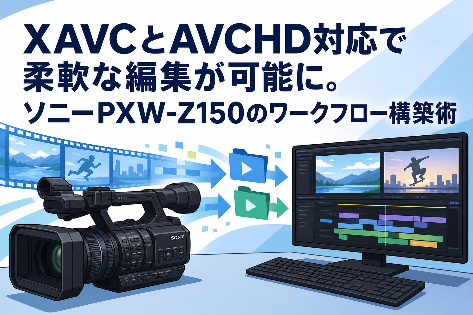 XAVCとAVCHD対応で柔軟な編集が可能に。ソニーPXW-Z150のワークフロー構築術