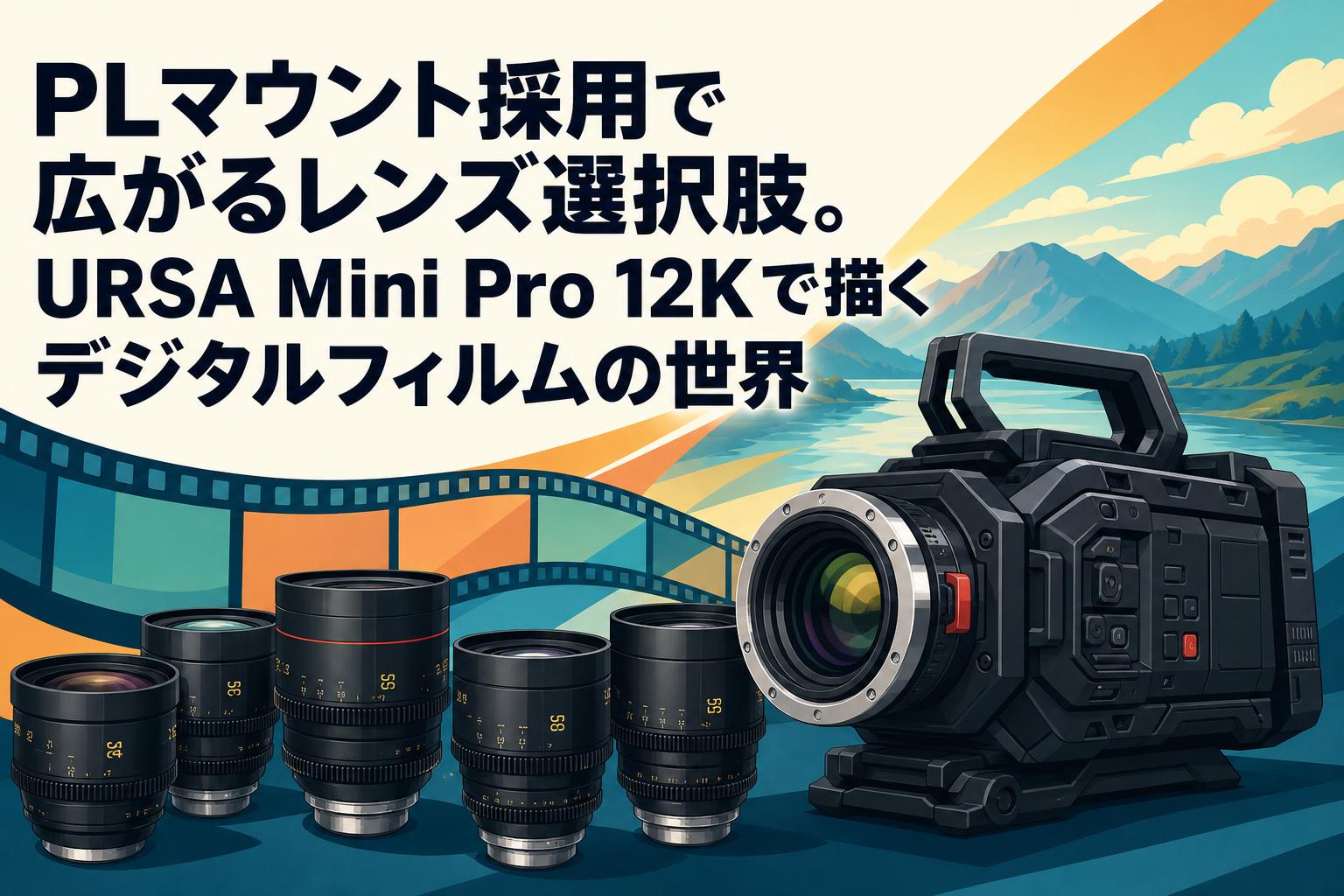 PLマウント採用で広がるレンズ選択肢。URSA Mini Pro 12Kで描くデジタルフィルムの世界