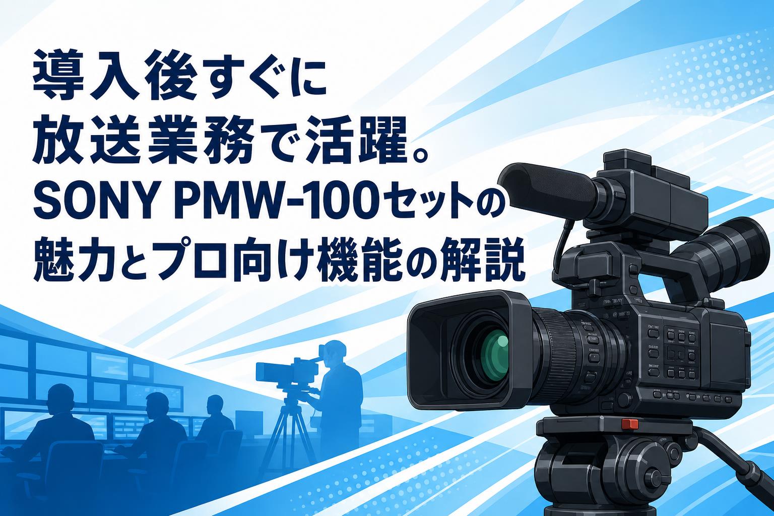 導入後すぐに放送業務で活躍。SONY PMW-100セットの魅力とプロ向け機能の解説