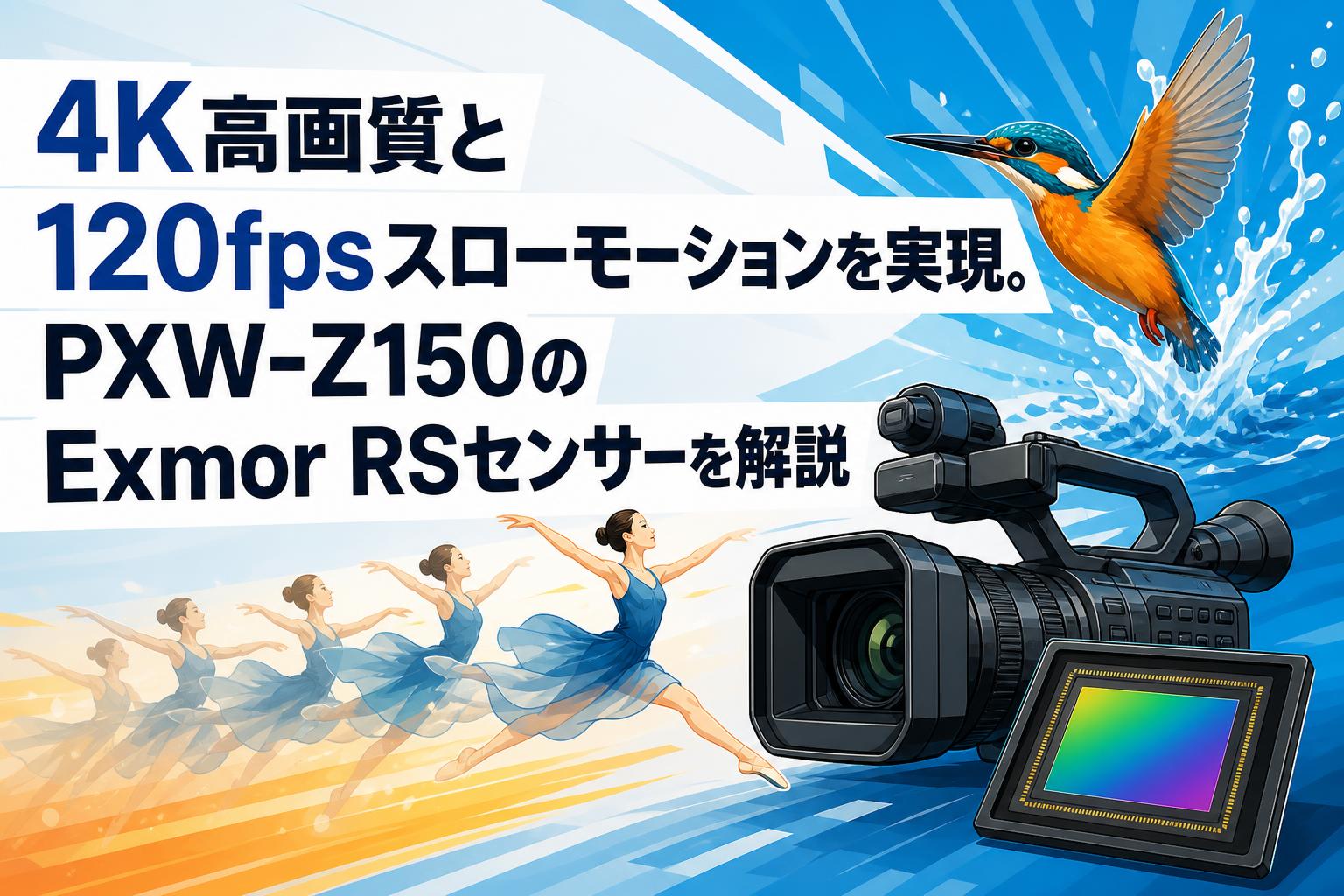 4K高画質と120fpsスローモーションを実現。PXW-Z150のExmor RSセンサーを解説