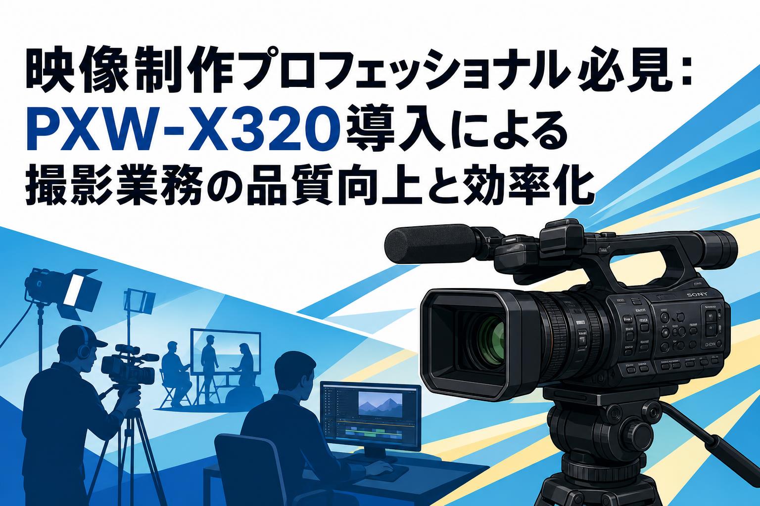 映像制作プロフェッショナル必見：PXW-X320導入による撮影業務の品質向上と効率化