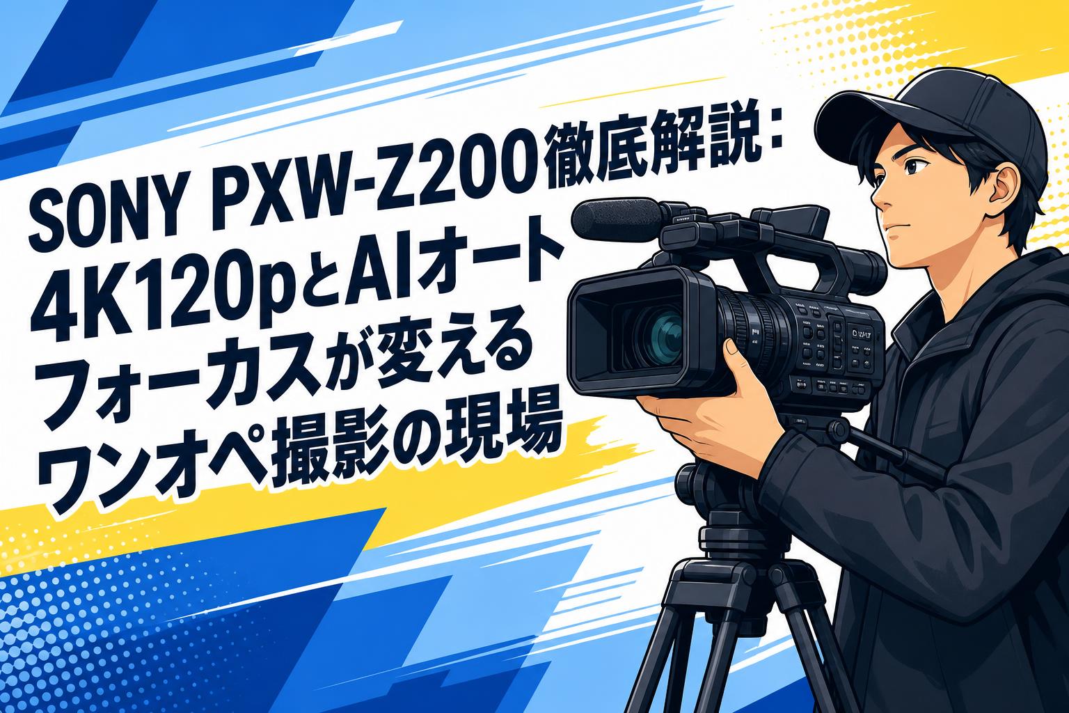 SONY PXW-Z200徹底解説：4K120pとAIオートフォーカスが変えるワンオペ撮影の現場