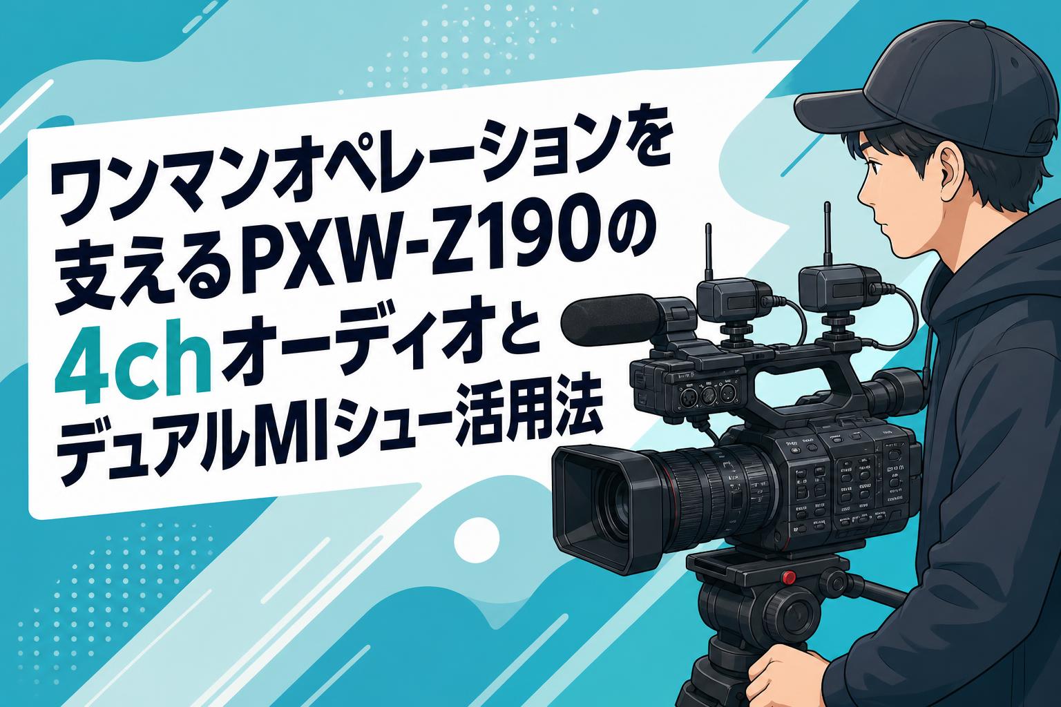 ワンマンオペレーションを支えるPXW-Z190の4chオーディオとデュアルMIシュー活用法