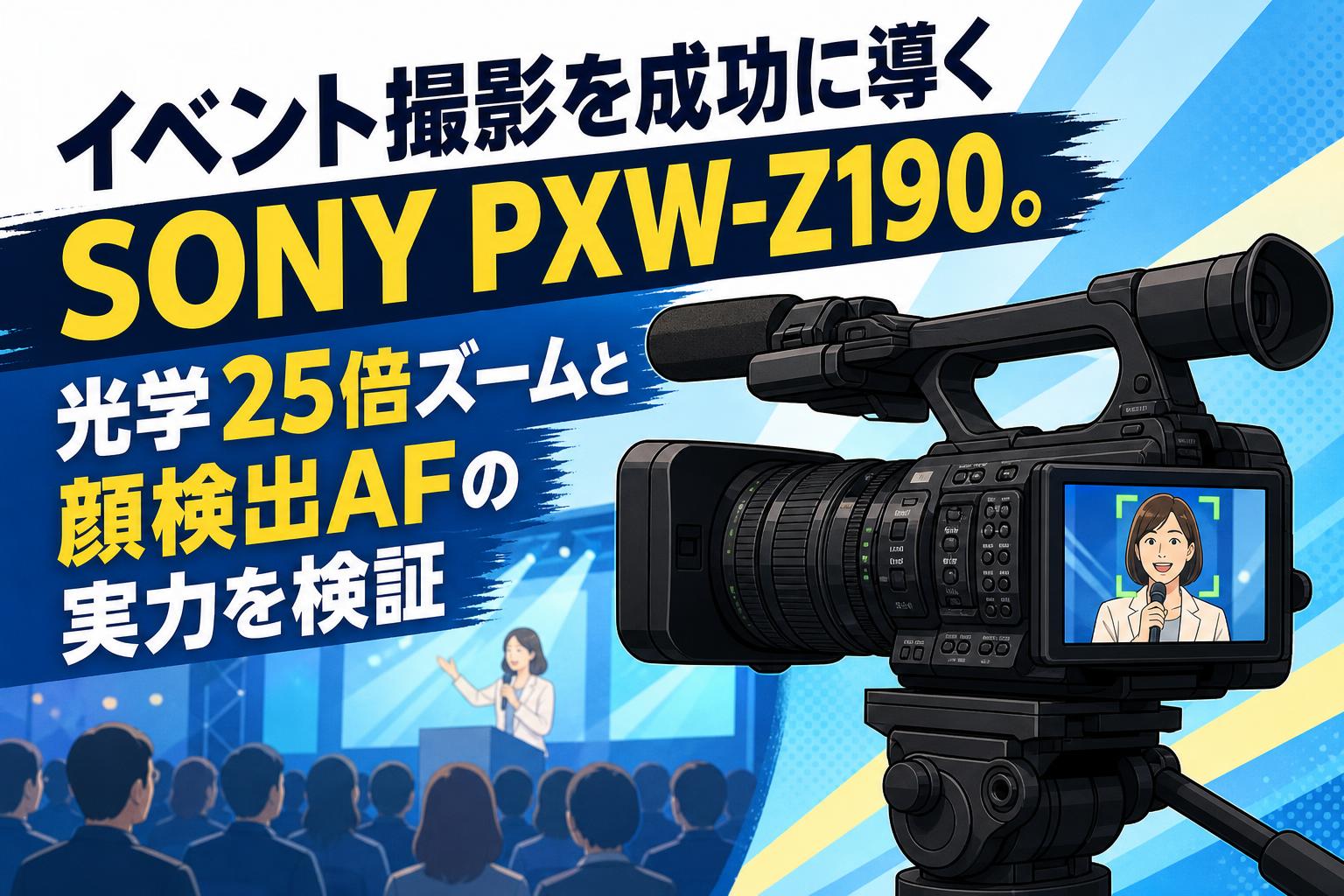 イベント撮影を成功に導くSONY PXW-Z190。光学25倍ズームと顔検出AFの実力を検証