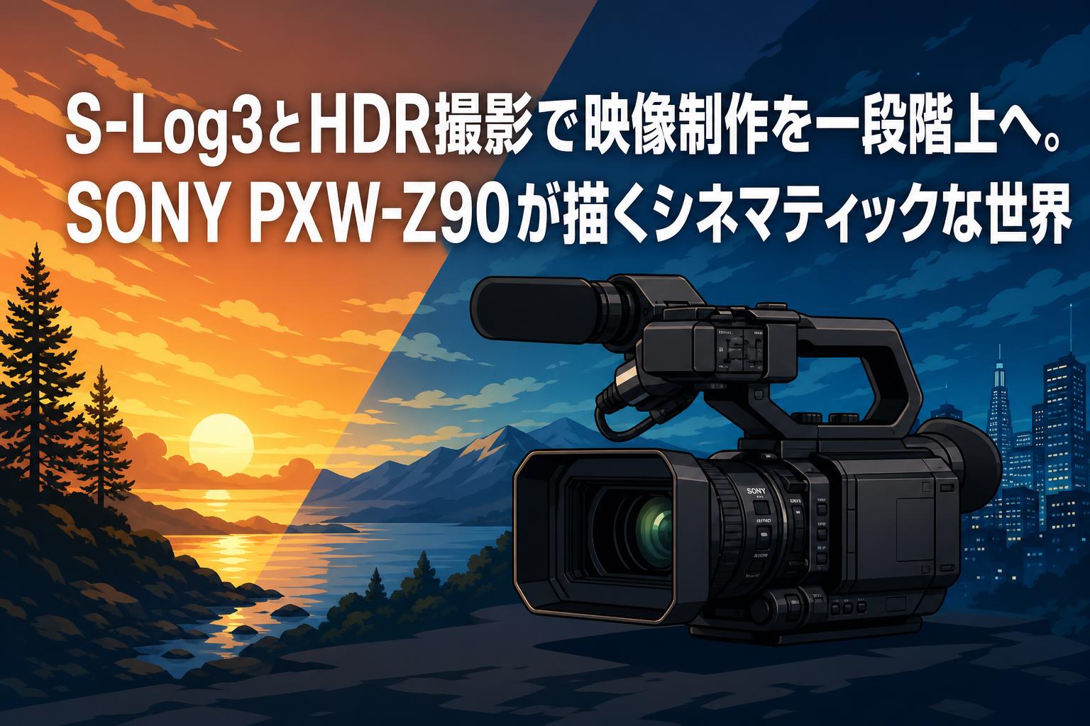 S-Log3とHDR撮影で映像制作を一段階上へ。SONY PXW-Z90が描くシネマティックな世界