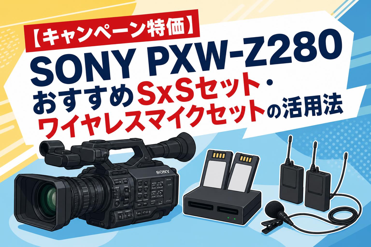 【キャンペーン特価】SONY PXW-Z280おすすめSxSセット・ワイヤレスマイクセットの活用法