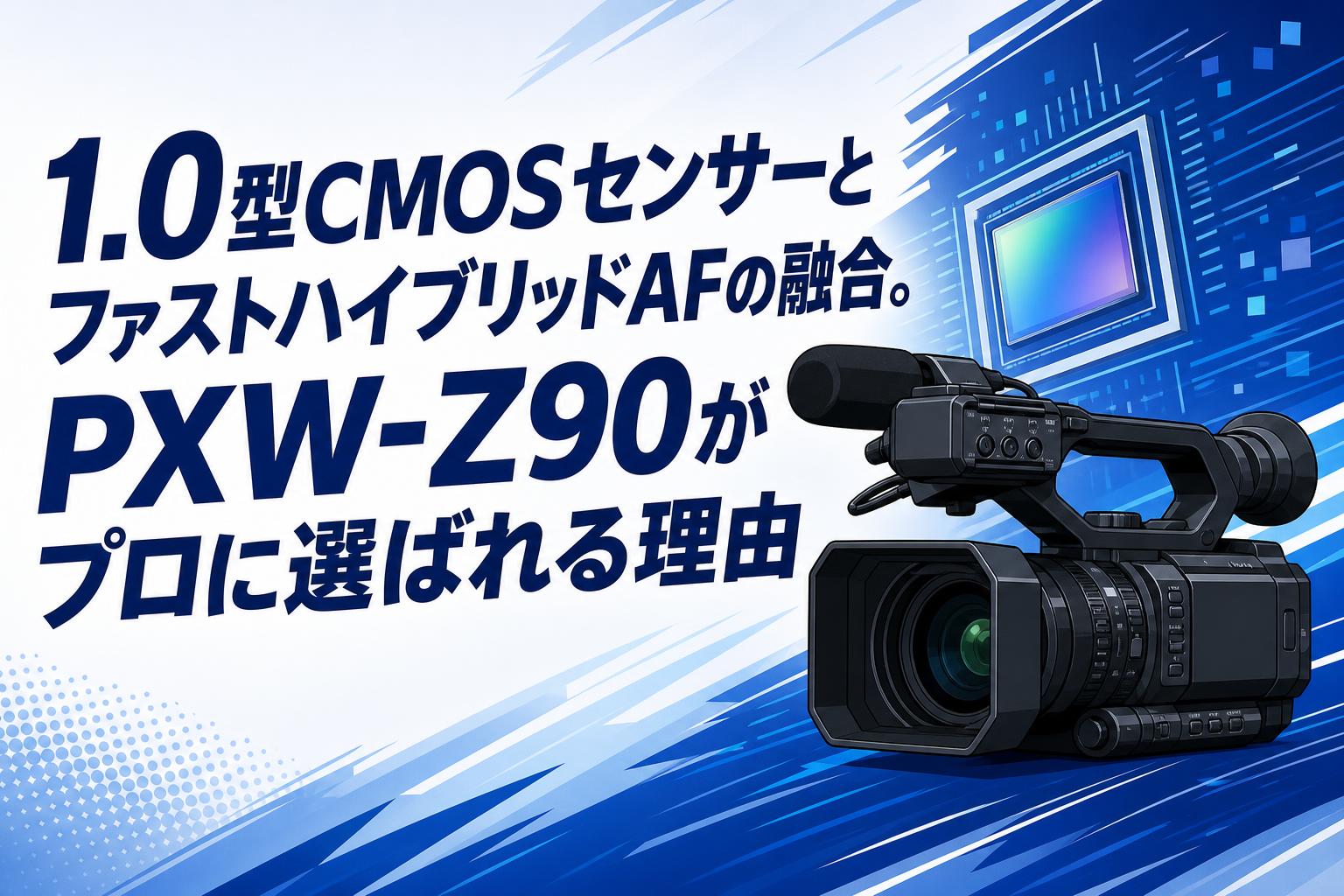 1.0型CMOSセンサーとファストハイブリッドAFの融合。PXW-Z90がプロに選ばれる理由
