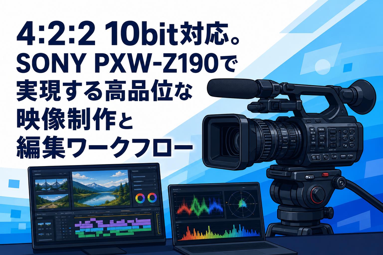 4:2:2 10bit対応。SONY PXW-Z190で実現する高品位な映像制作と編集ワークフロー