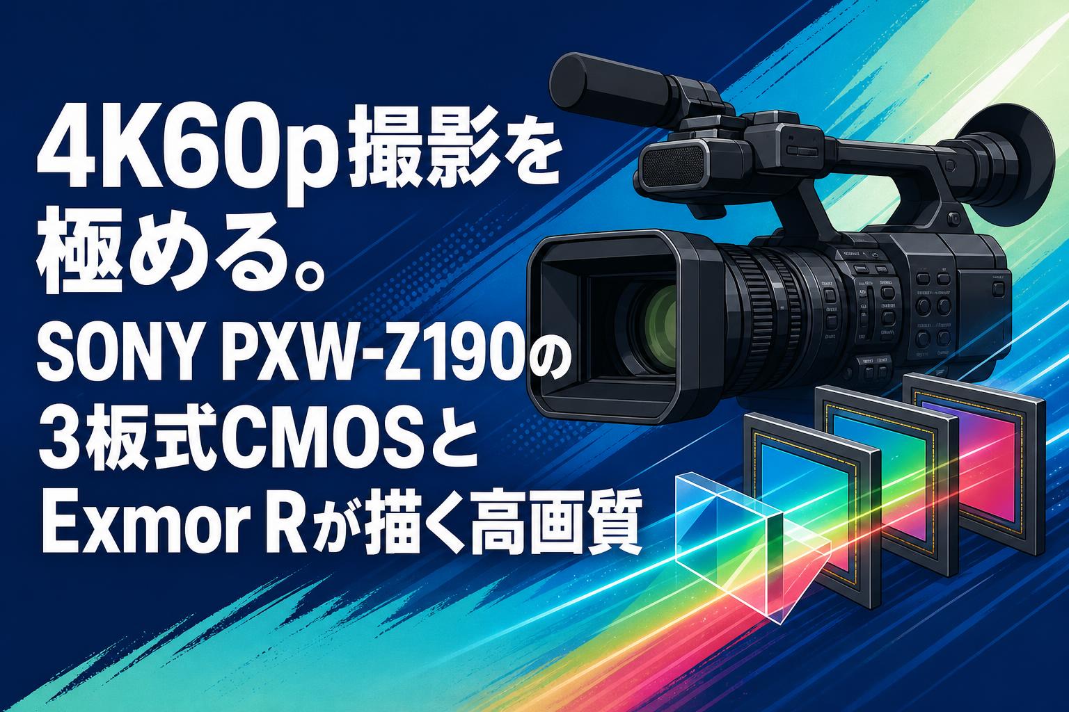 4K60p撮影を極める。SONY PXW-Z190の3板式CMOSとExmor Rが描く高画質
