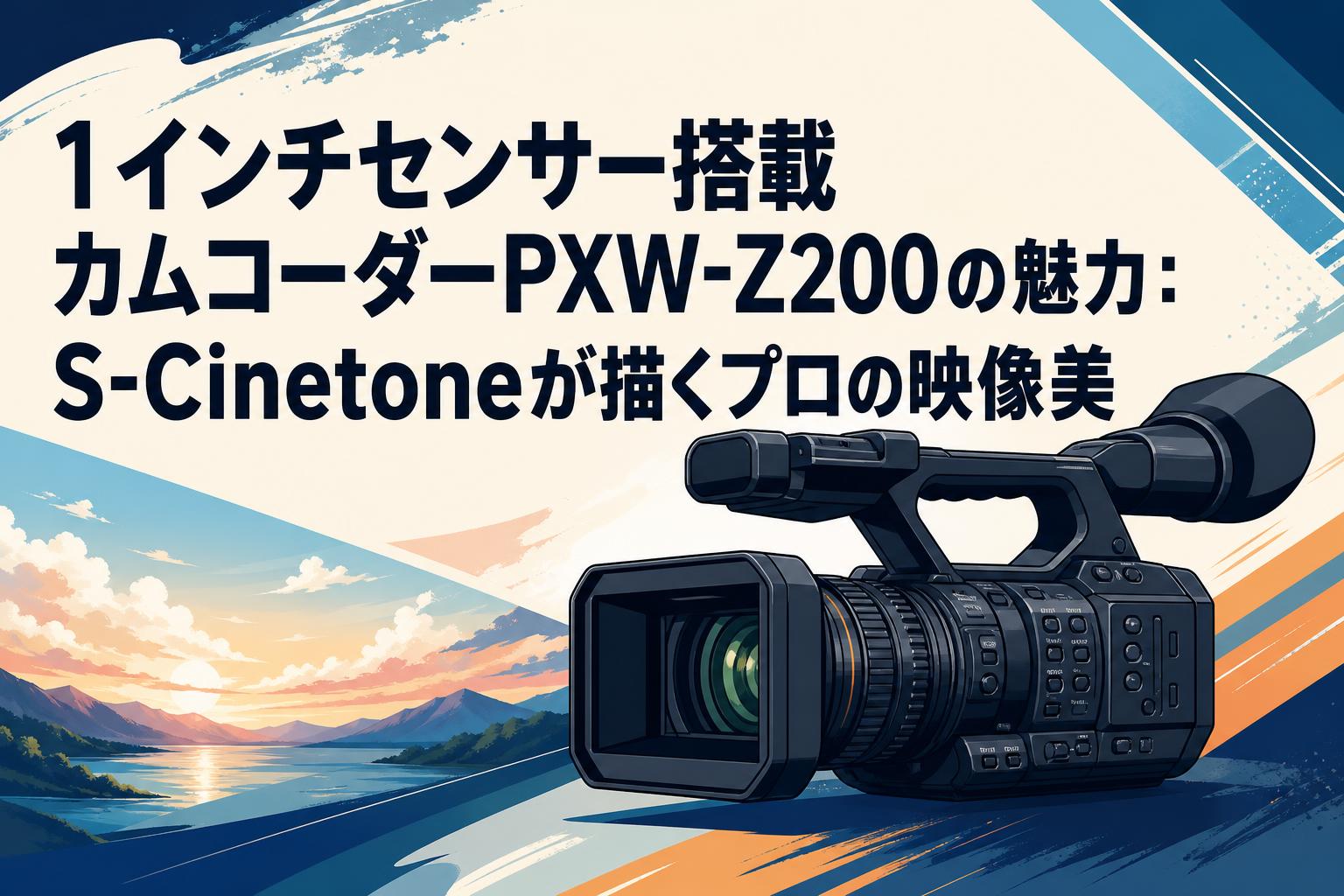 1インチセンサー搭載カムコーダーPXW-Z200の魅力：S-Cinetoneが描くプロの映像美