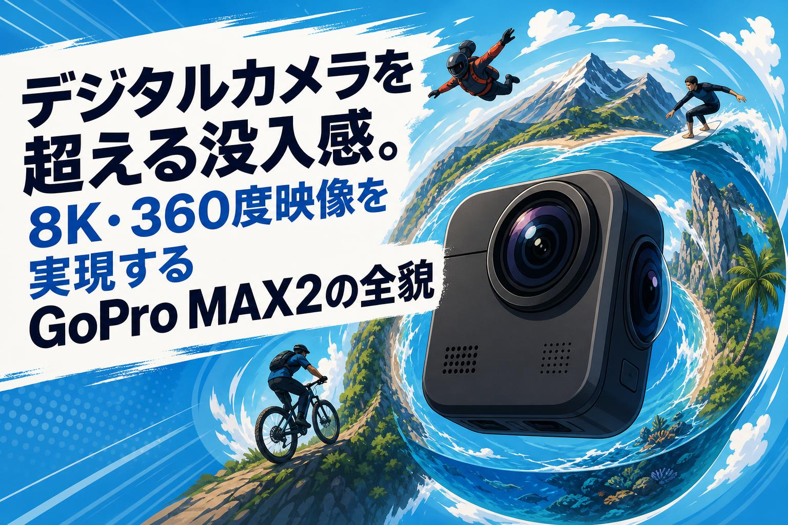 デジタルカメラを超える没入感。8K・360度映像を実現するGoPro MAX2の全貌