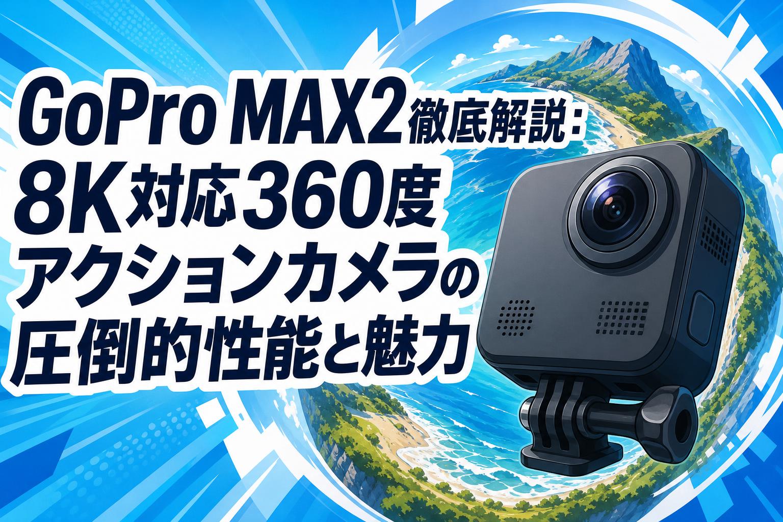 GoPro MAX2徹底解説：8K対応360度アクションカメラの圧倒的性能と魅力