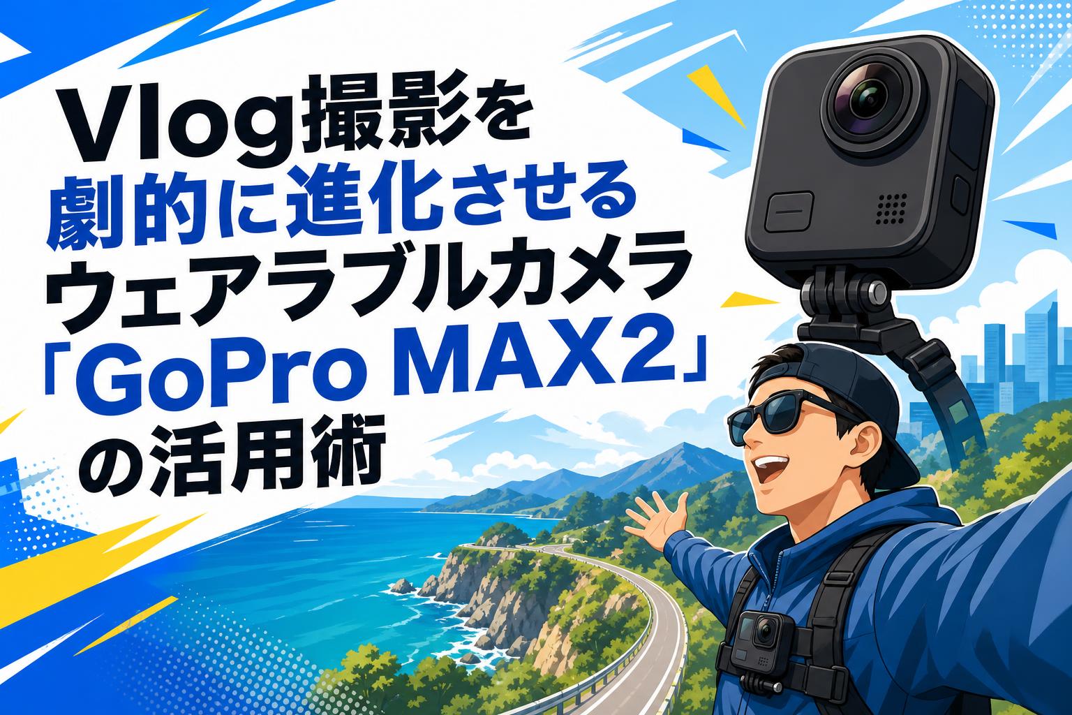 Vlog撮影を劇的に進化させるウェアラブルカメラ「GoPro MAX2」の活用術