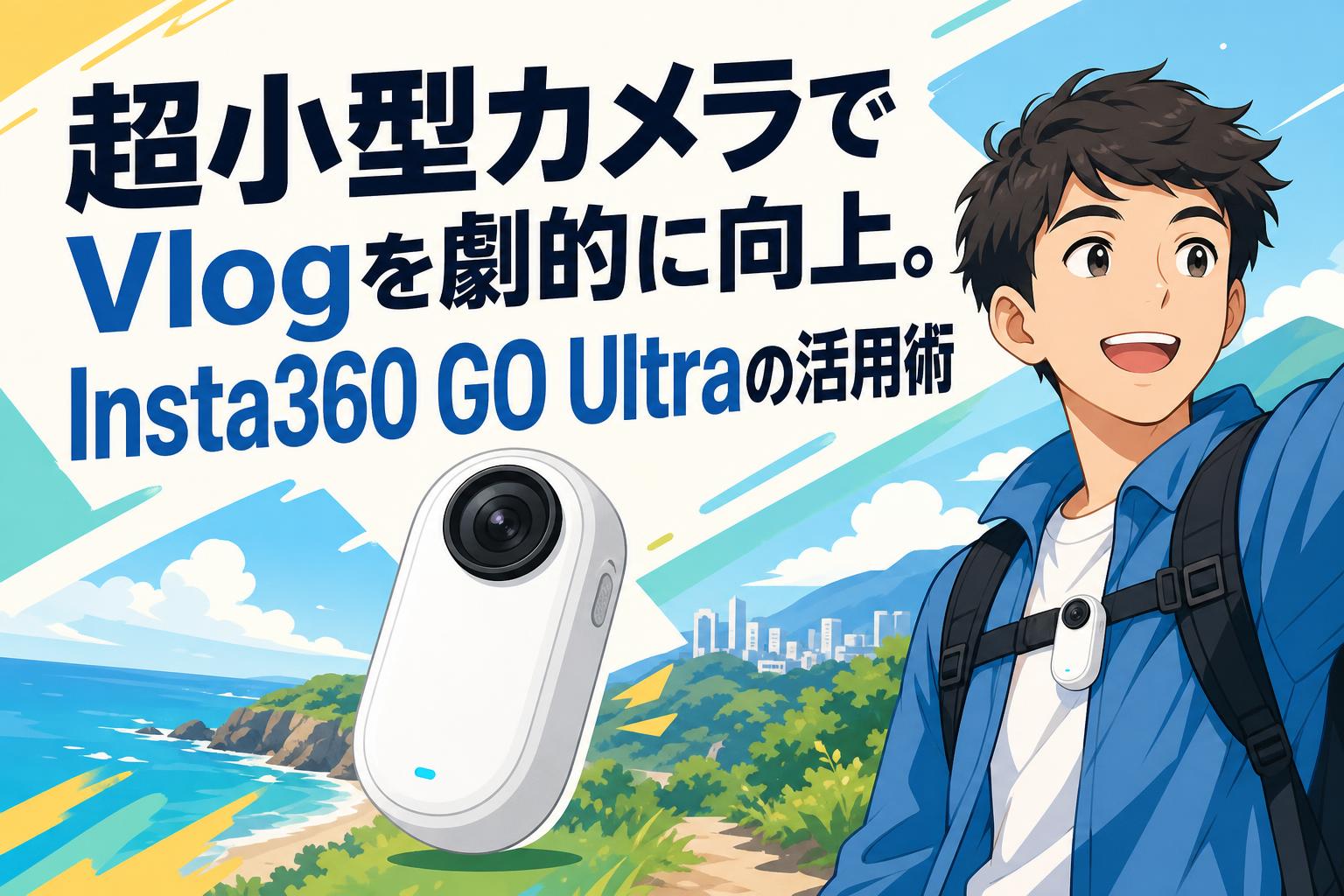 超小型カメラでVlogを劇的に向上。Insta360 GO Ultraの活用術