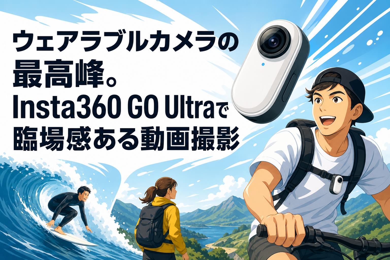 ウェアラブルカメラの最高峰。Insta360 GO Ultraで臨場感ある動画撮影