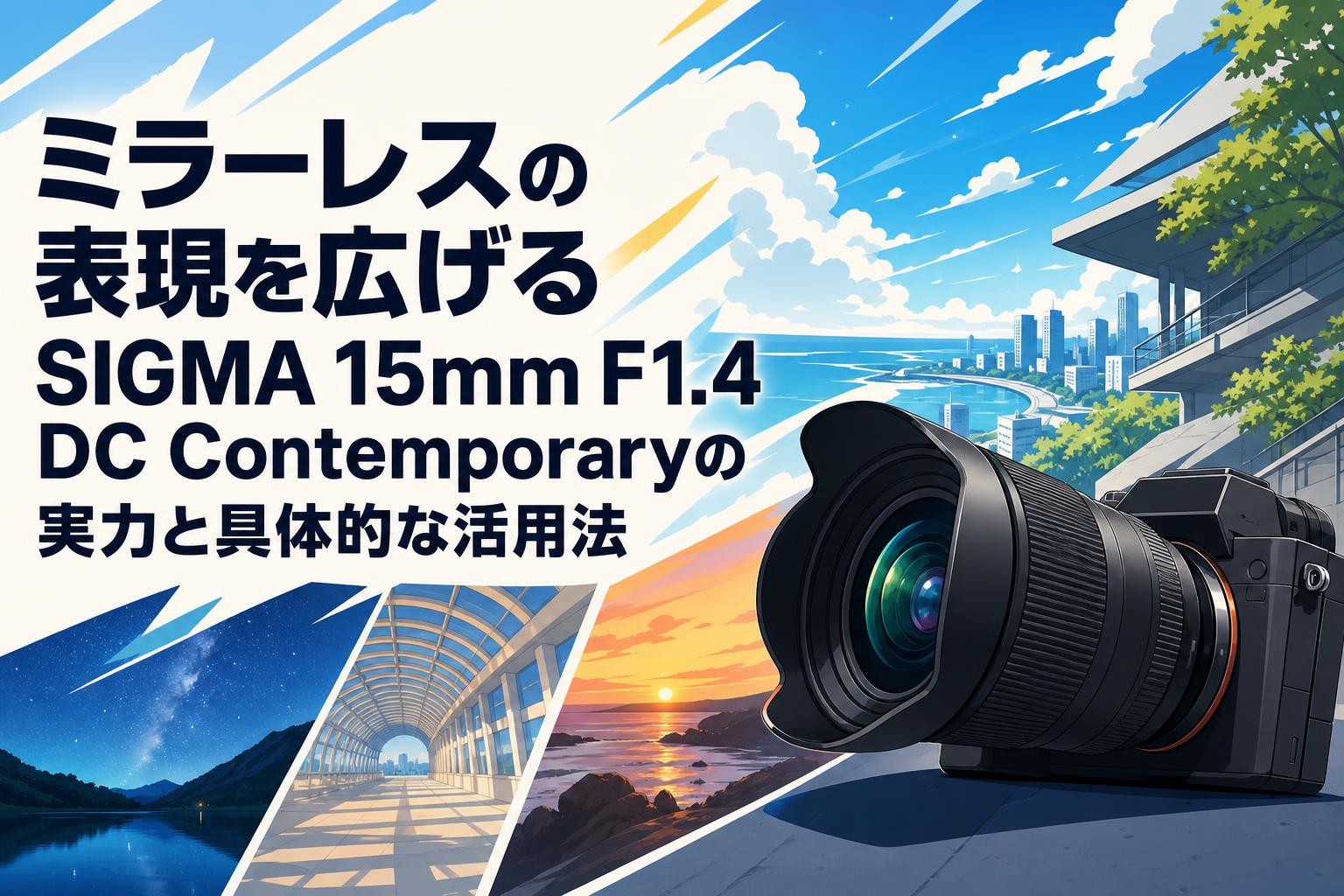 ミラーレスの表現を広げるSIGMA 15mm F1.4 DC Contemporaryの実力と具体的な活用法