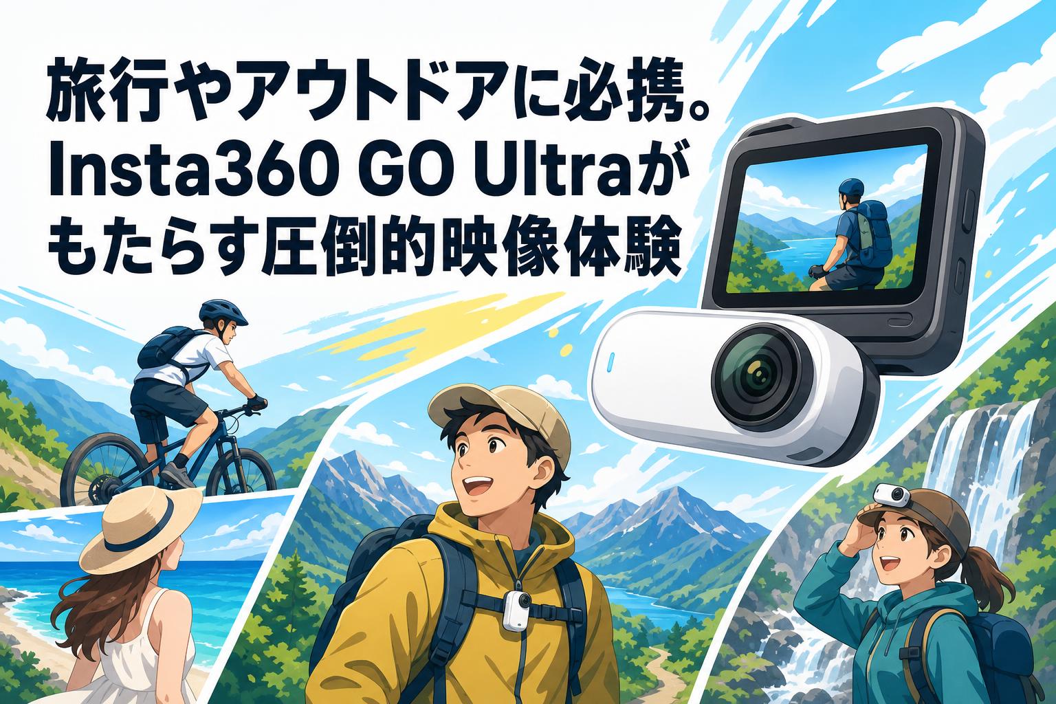 旅行やアウトドアに必携。Insta360 GO Ultraがもたらす圧倒的映像体験