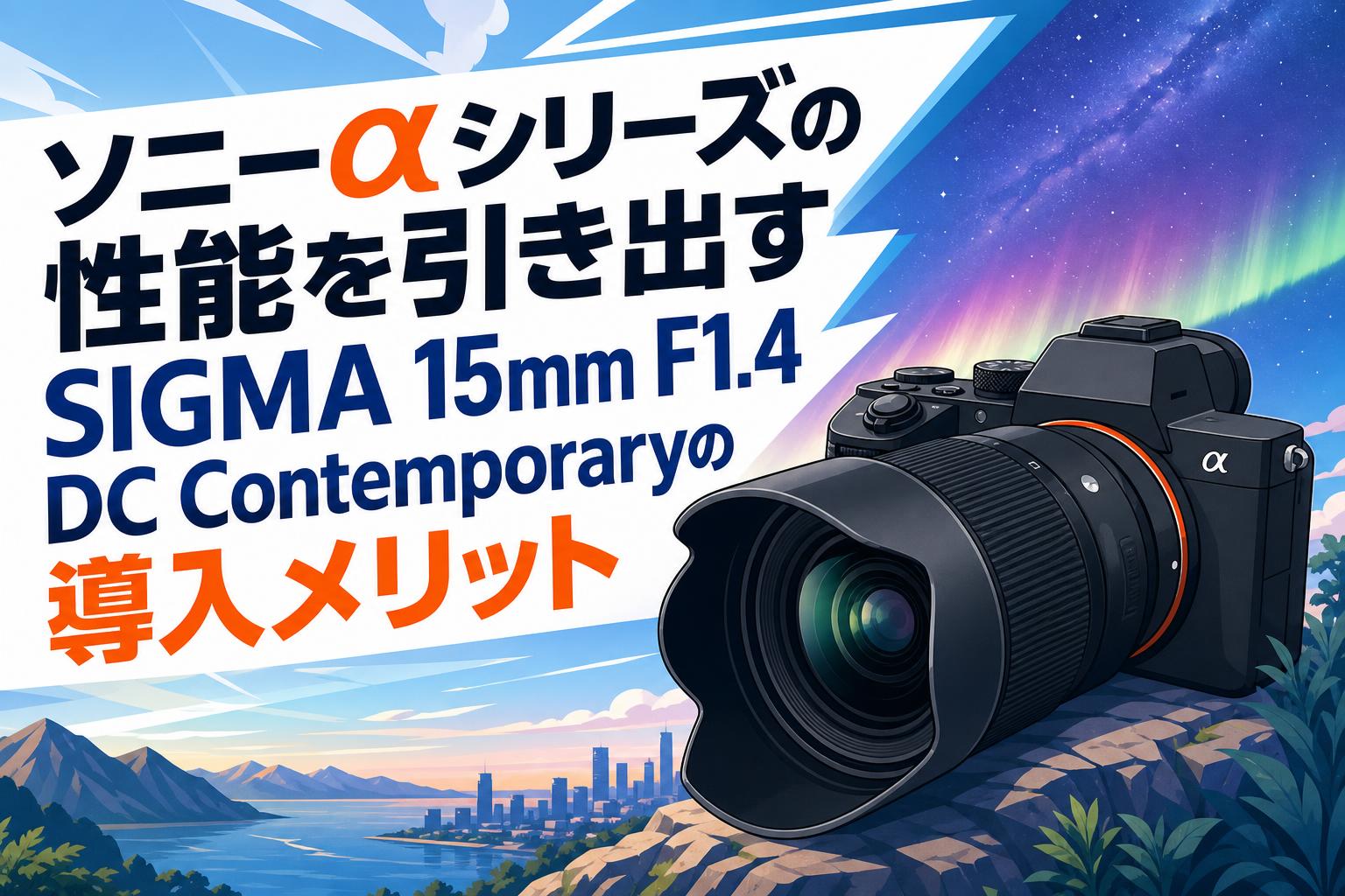 ソニーαシリーズの性能を引き出すSIGMA 15mm F1.4 DC Contemporaryの導入メリット