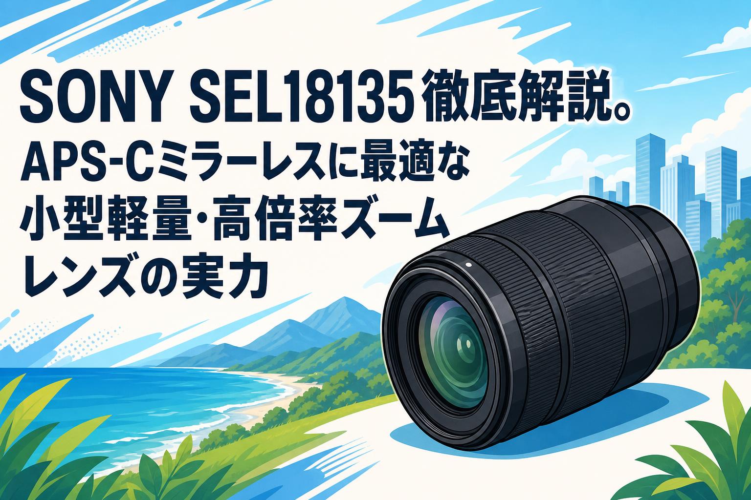 SONY SEL18135徹底解説。APS-Cミラーレスに最適な小型軽量・高倍率ズームレンズの実力