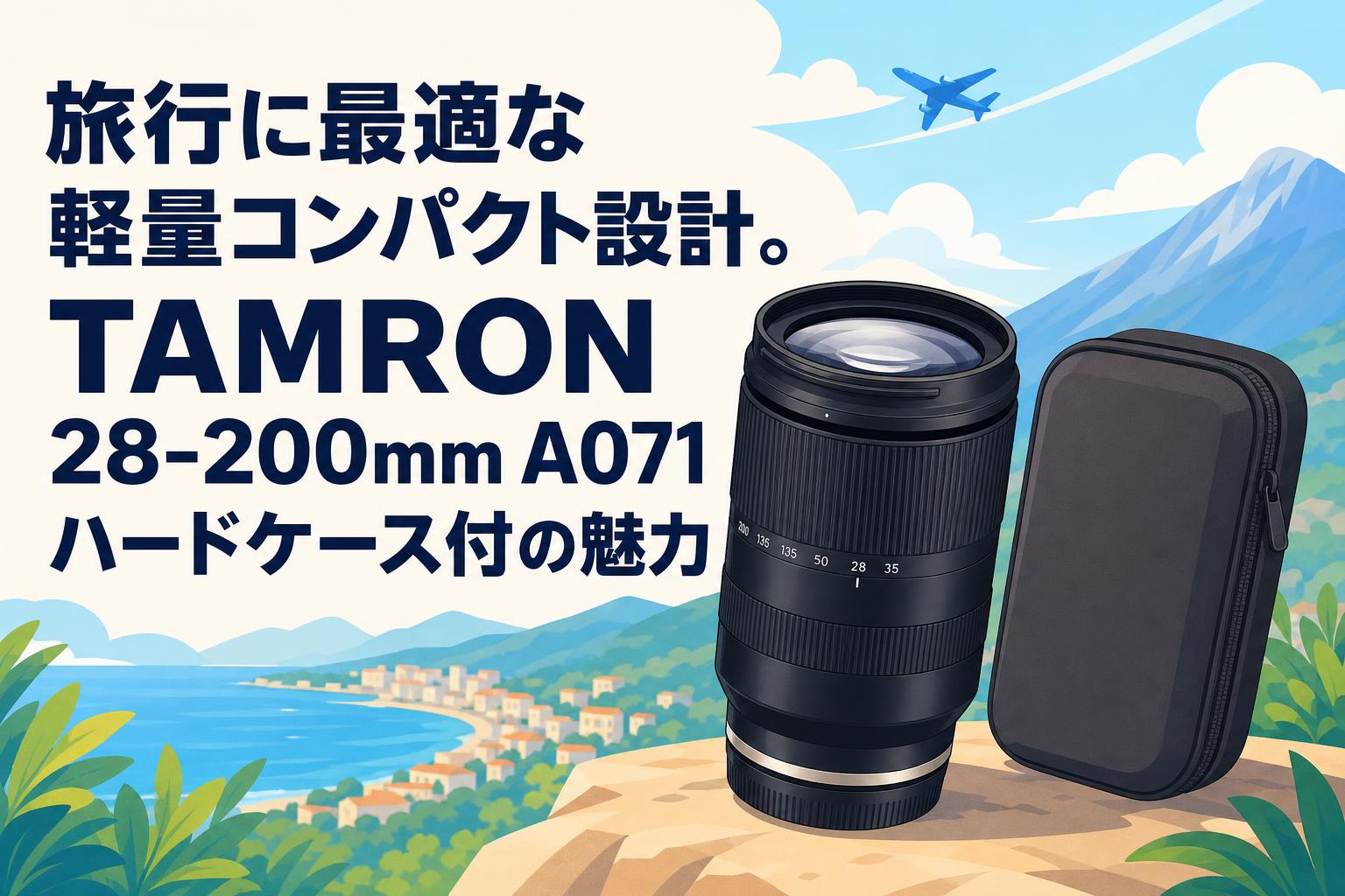 旅行に最適な軽量コンパクト設計。TAMRON 28-200mm A071ハードケース付の魅力