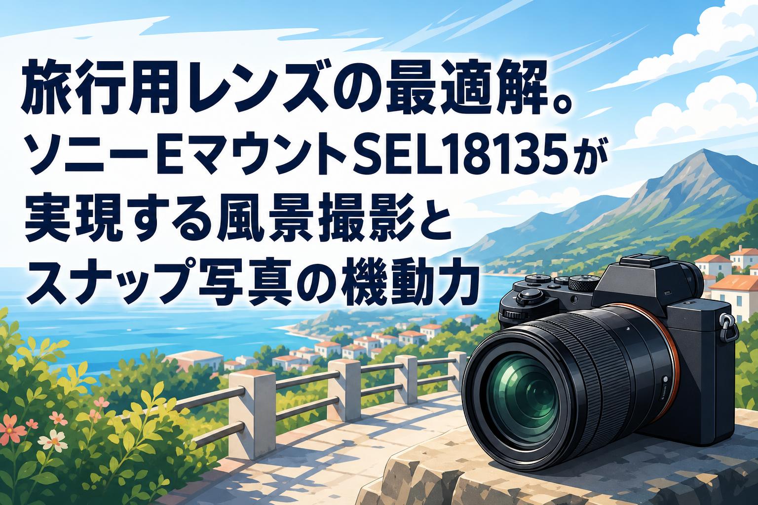 旅行用レンズの最適解。ソニーEマウントSEL18135が実現する風景撮影とスナップ写真の機動力